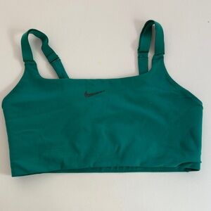 Nike Green Sports Bra Size M Medium Impact